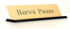 SmartSign Brass Name Plate for Desk | Premium Engraved Nameplate by SmartSign