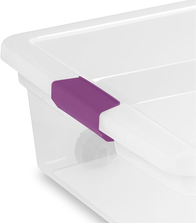 Sterilite 8-Pack 60 Quart ClearView Latch Box, Wheeled Underbed Organizer Bins - Image 8