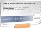 ECKEK Magnetic Sign Holder Grip Holder, Powerful Magnet, Acrylic Sign Holder by ECKEK