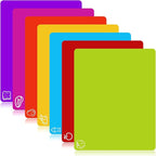 7 Pieces Flexible Cutting Boards, BPA Free Plastic Cutting Boards by GoodLuck