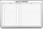 Quality Control Whiteboard 36" x 24" by CreativeSafetySupply