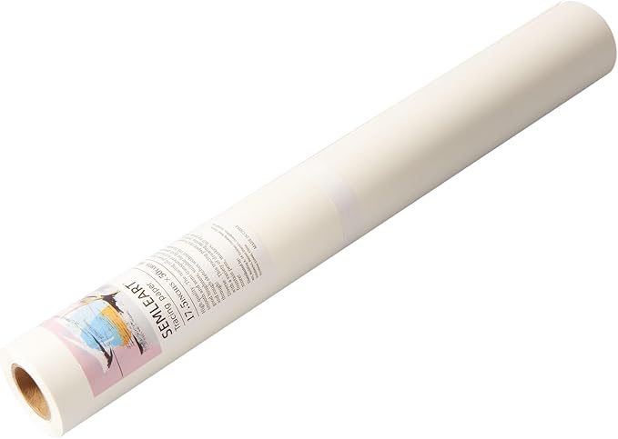 SEMLEART Tracing Paper Roll, 17.5-inch x 50yard，White Translucent Vellum by SEMLEART
