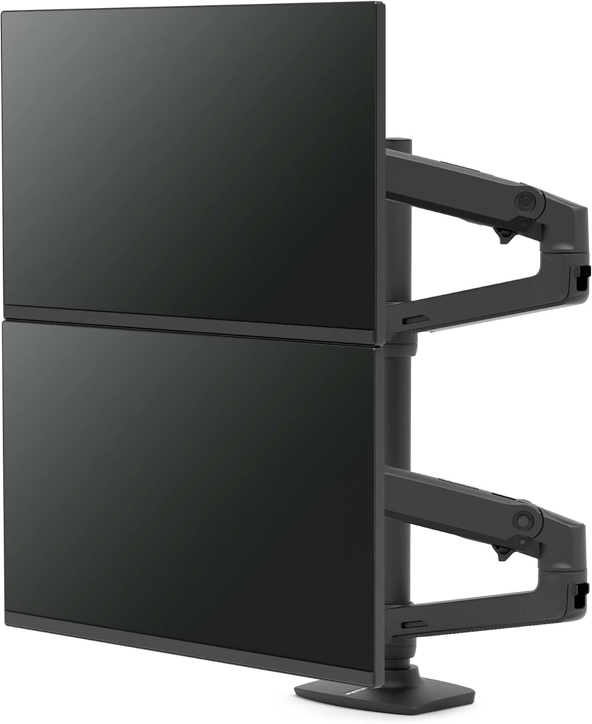 Ergotron – LX Vertical Stacking Dual Monitor Arm, VESA Desk Mount – for 2 Mon...
