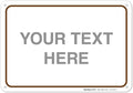 Custom Sign, Personalized Metal Signs, Customize by SigoSigns