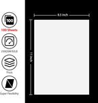 OcePor 100 Sheets White Cardstock Paper, Colored Printer Paper 8.5 x 11 - Image 2