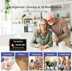 7'' dementia clocks for seniors, large display digital, close-up detail