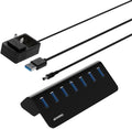 Achoro 7 Ports Powered USB HUB – 2nd Generation 10GB Super Speed External USB by ACHOROOfficial