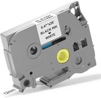 1pack 12mm 0.47 TZe TZ Tape Laminated White Label Maker Tape Replacement by Unknown