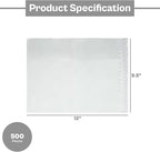 PSBM 500 PCS 9.5 x 12 Inch Clear Blank Packing List Envelopes, Shipping - Image 3