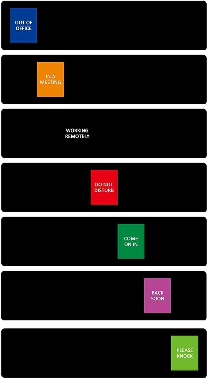 Office Door Sign, Do Not Disturb/Please Knock/Out of Office/in a by LoYinLo