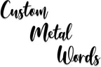 Custom Metal Words Custom Nursery Name Script Metal Sign Baby Name Sign by ENFODREAM