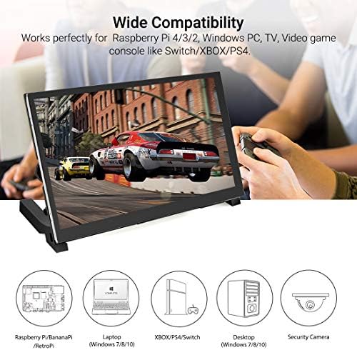 ELECROW 7 Inch Touchscreen Monitor for Raspberry Pi - 1024x600 IPS Capacitive...
