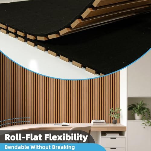 art3d roll-flat acoustic wood slat wall panel, 95.3, package contents