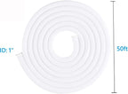 QCSIW 50ft 1 Inch White Cable Sleeve – Split Wire Loom Tubing Cord Protector – - Image 8