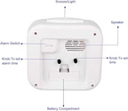 Tinload 5.5" Large Analog Alarm Clock Silent Non Ticking, Gentle Wake, Beep - Image 5