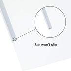 10 Pieces Binding Bars Slide Grip Binding Bars for School and Office Report Cover A4 Spine, 12 Inch, 40 Sheet Capacity(White)