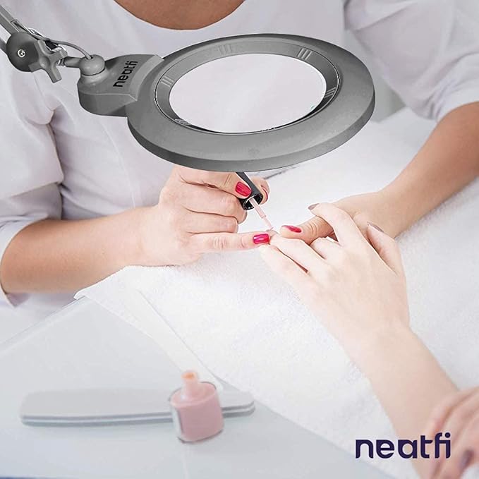 Neatfi XL Bifocal LED Magnifying Lamp, 7-Inch Acrylic Lens, 5D/20D Magnification - Image 9