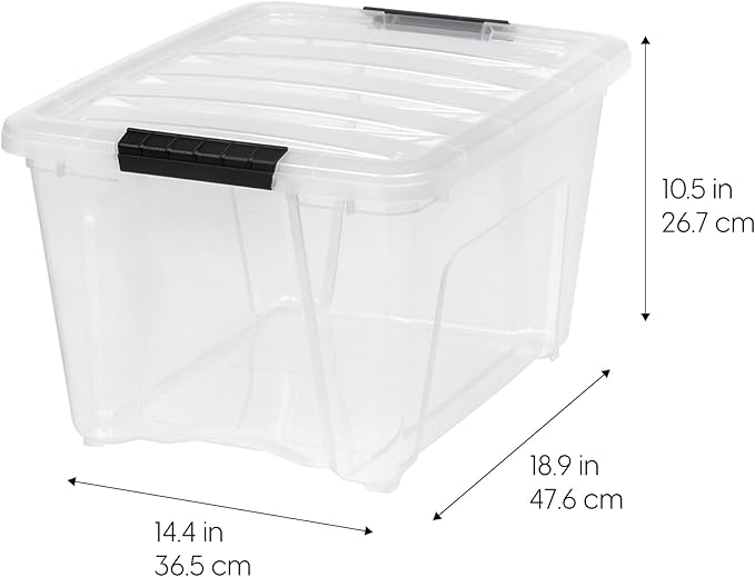 IRIS USA 32 QT Plastic Storage Box - Image 2