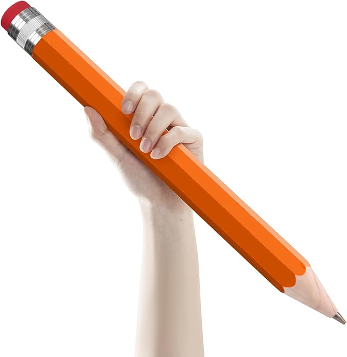 smrtcol Wooden Jumbo Pencil for Prop Gifts Decor 14 Inch Funny Big Novelty by Unknown