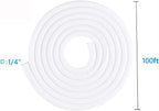 QCSIW 1/4" x100ft Split Sleeve Wire Loom Tubing - Image 8