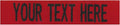 Custom Uniform Name Tapes Solid Colors. Red Fabric, 4 Inch Hook Fastener by NORTHERNSAFARI