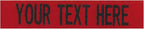 Custom Uniform Name Tapes Solid Colors. Red Fabric, 5 Inch Sew on by NORTHERNSAFARI