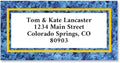 Blue Granite Personalized Border Return Address Labels- Set of 144 1-1/8" x by ColorfulImages