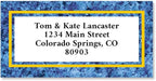 Blue Granite Personalized Border Return Address Labels- Set of 144 1-1/8" x by ColorfulImages