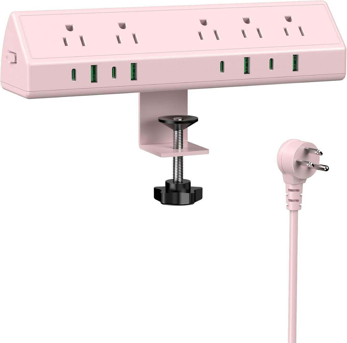 Jgstkcity Desk Clamp Power Strip, 45W Fast Charging Station, 4 USB-C, 4 USB-A