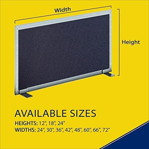 OBEX Acoustical Free Standing Privacy Screen, Cubicle Accessories Desk Privacy - Image 2