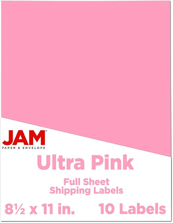 JAM PAPER Full Sheet Shipping Labels by JAMPaper