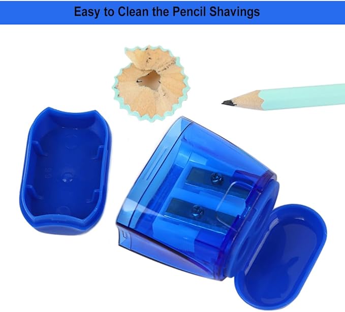 Colored Manual Pencil Sharpeners in Bulk, BOPART 24pcs Small Handheld Pencil - Image 3