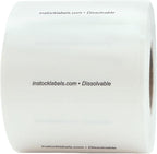 Dissolvable Blank Shelf Life Labels by InStockLabels