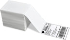 4" x 6" Direct Thermal Shipping Labels - Pack of 500 Fanfold Labels - White Perforated, Permanent-Adhesive, Compatible Zebra & Rollo Thermal Label Printer
