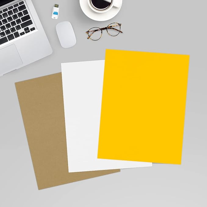LUXPaper 8.5" x 11" Cardstock | Letter Size | Sunflower Yellow | 100lb. Cover | - Image 6