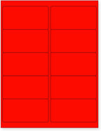 NextDayLabels - 8-1/2 x 11" Neon Color High Light Fluorescent Labels