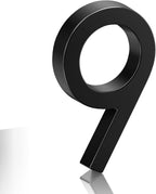 6" Floating Stainless Steel Address House Number, Modern Metal Anti-Rust House by MerearDecoration