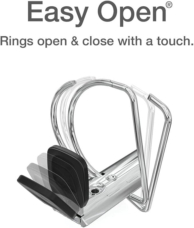 Cardinal 3 Ring Binder, 1.5 Inch Premier Easy Open Binder, ONE-Touch Locking - Image 3