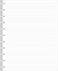 Letter Size Discbound Refill Paper, 11 Disc Paper Refill by Yaridar