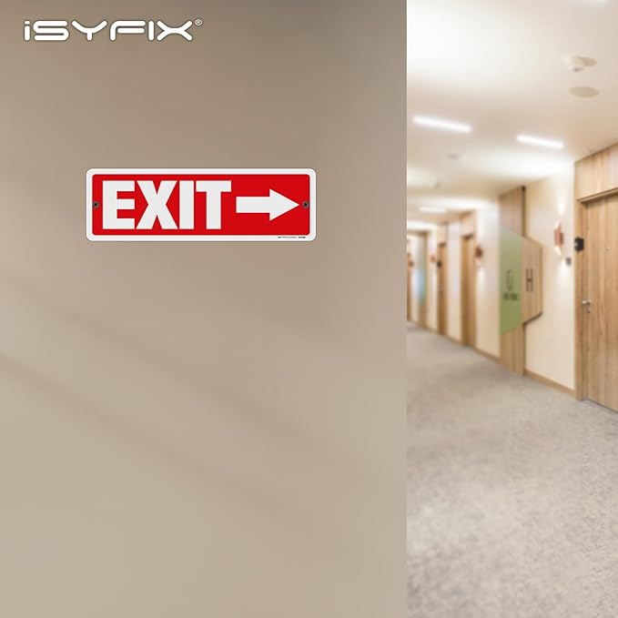 iSYFIX Exit Signs 2 Pack 12x4 Inch - Image 7