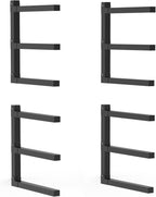 lumber storage metal rack, 3-level wall-mounted organizer and, main product view