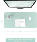 YSAGi Non-Slip Leather Desk Pad, Waterproof Laptop Computer Desk Keyboard Mat - Image 2