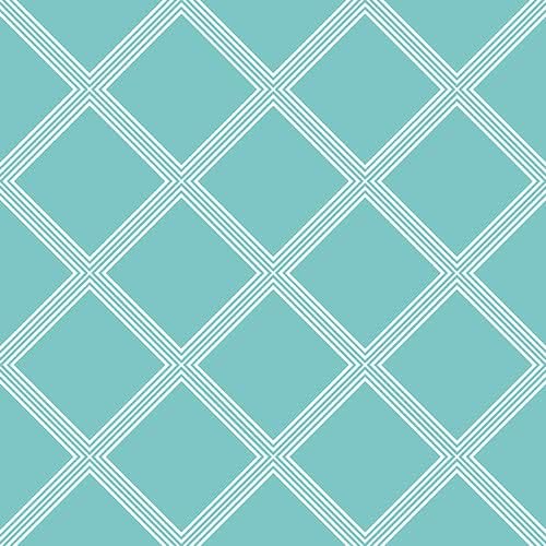 PinPix pin Cork Bulletin Board Made from Canvas, Diamond Modern Pattern Aqua ...