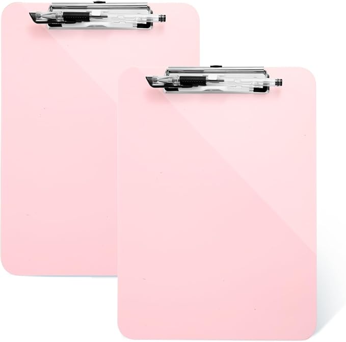 TFDLCG zm 2 Pack Pink A4 Clipboard by TFDLCGzm