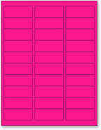 8-1/2 x 11 Neon Color High Light Fluorescent Labels by NextDayLabels