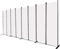 MAYOLIAH 8-Panel White Room Divider 6ft Tall Folding Privacy Screen Portable by MayoliahHome