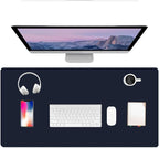 PU Leather Desk Pad Protector Gaming Mouse Pad Non Slip Desk Mat by Unknown