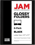 JAM PAPER Laminated Two Pocket Glossy School Folders - Image 6