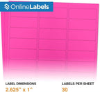 Neon Pink Address Labels - Image 2