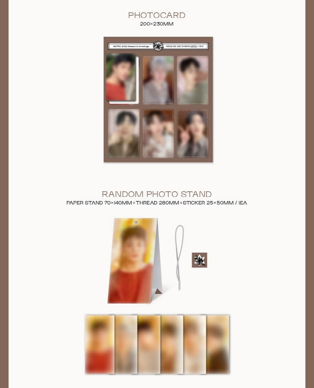ASTRO - 2022 SEASON'S GREETINGS+Extra Photocards Set (COFFEE ver.)